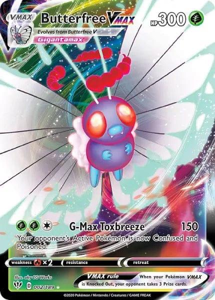 002/189 - Butterfree Vmax - Darkness Ablaze - Pokemon TCG - JamiesTradingCards