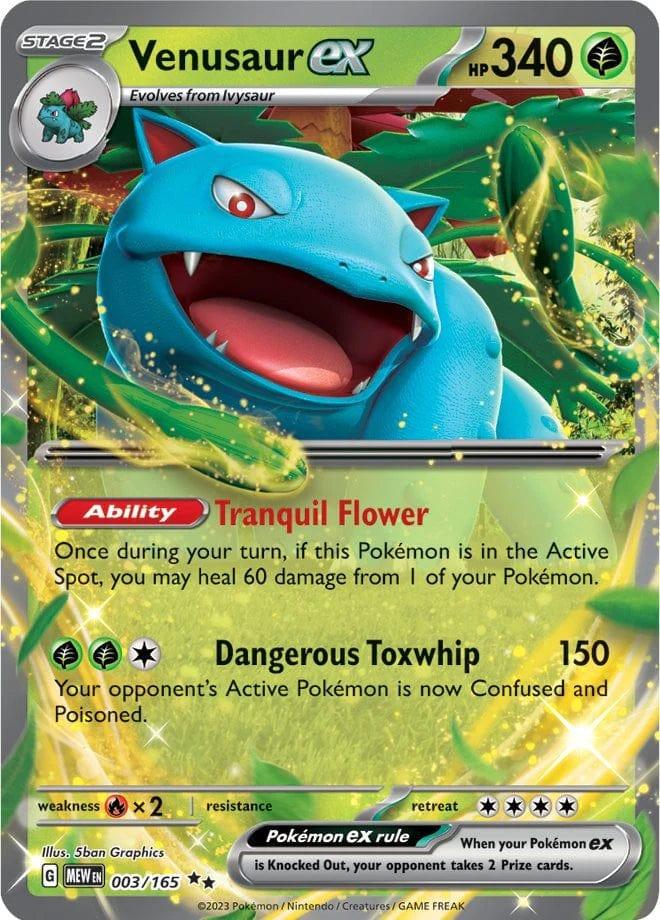 003/165 - Venusaur EX - Scarlet & Violet 151 - Pokemon TCG - JamiesTradingCards