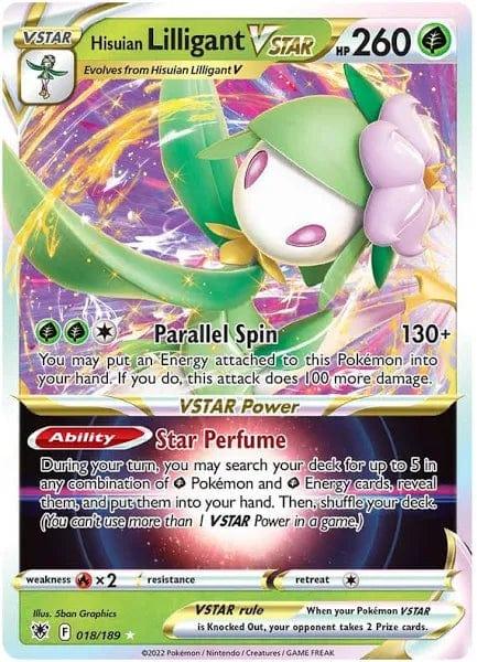 018/189 - Hisuian Lilligant Vstar - Astral Radiance - Pokemon TCG - JamiesTradingCards