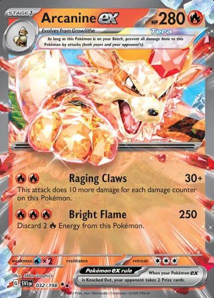 032/198 - Arcanine Ex - Scarlet & Violet - Pokemon TCG - JamiesTradingCards