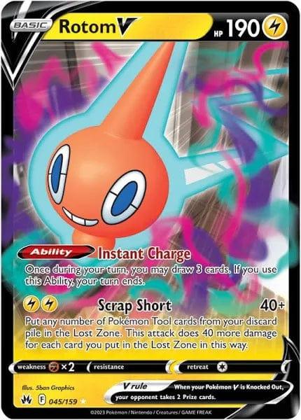 045/159 - Rotom V - Crown Zenith - Pokemon TCG - JamiesTradingCards
