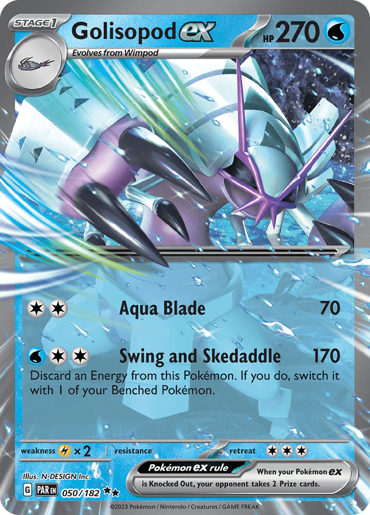 050/182 - Golisopod EX - Paradox Rift - Pokemon TCG - JamiesTradingCards