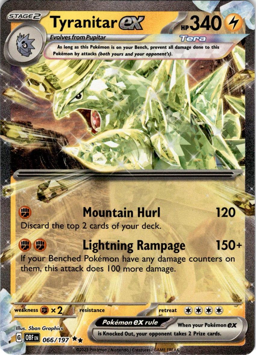 066/197 - Tyranitar Ex - Obsidian Flames - Pokemon TCG - JamiesTradingCards