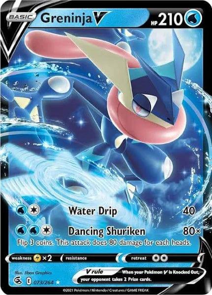 073/264 - Greninja V - Fusion Strike - Pokemon TCG - JamiesTradingCards