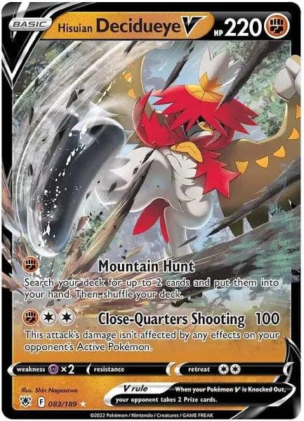 083/189 - Hisuian Decidueye V - Astral Radiance - Pokemon TCG - JamiesTradingCards