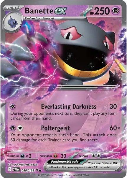 088/198 - Banette Ex - Scarlet & Violet - Pokemon TCG - JamiesTradingCards