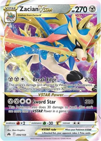 096/159 - Zacian Vstar - Crown Zenith - Pokemon TCG - JamiesTradingCards