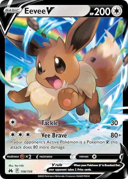 108/159 - Eevee V - Crown Zenith - Pokemon TCG - JamiesTradingCards