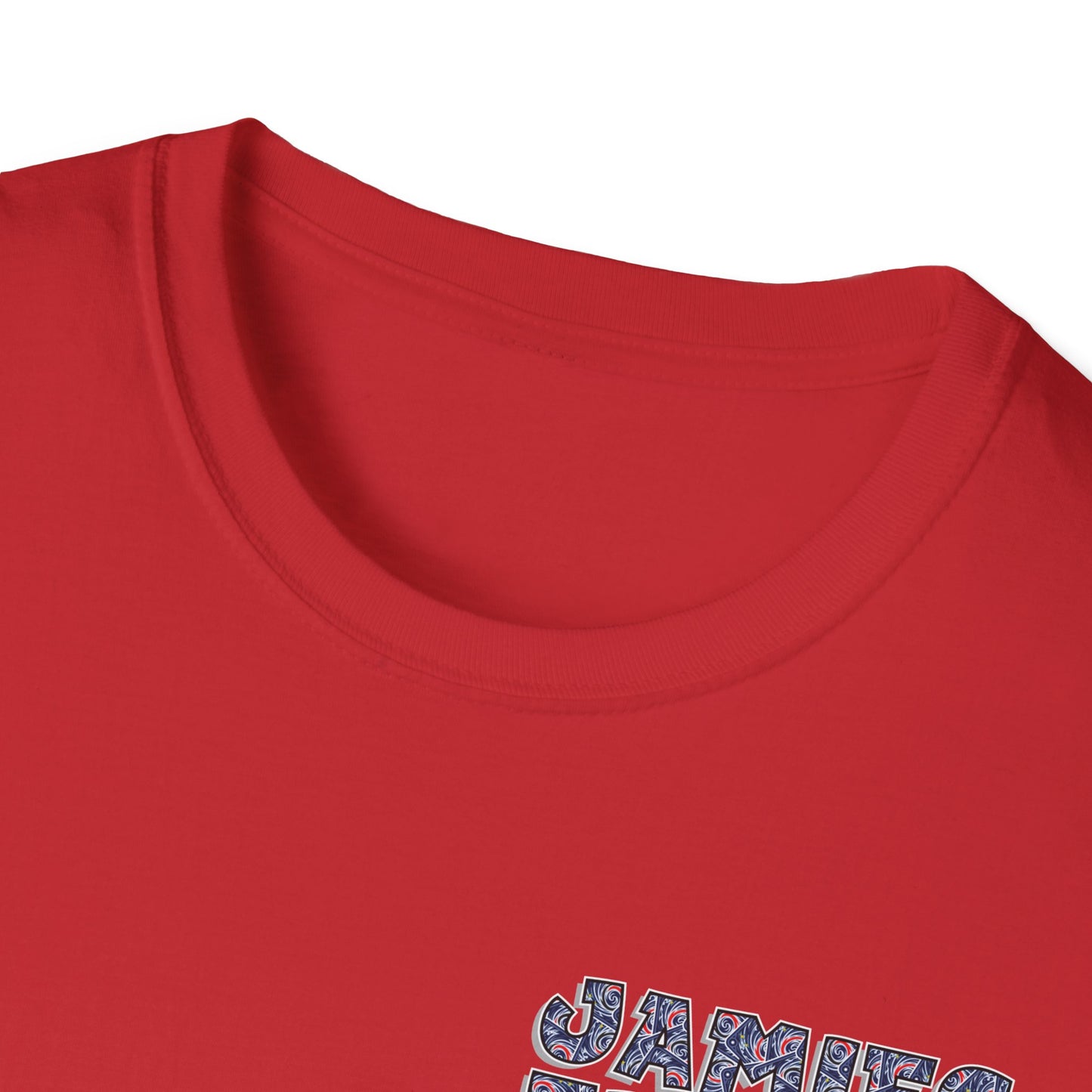 Jamie’s Trading Cards Official Text Pocket Logo Adults Unisex Tee - Jamie's Trading Cards