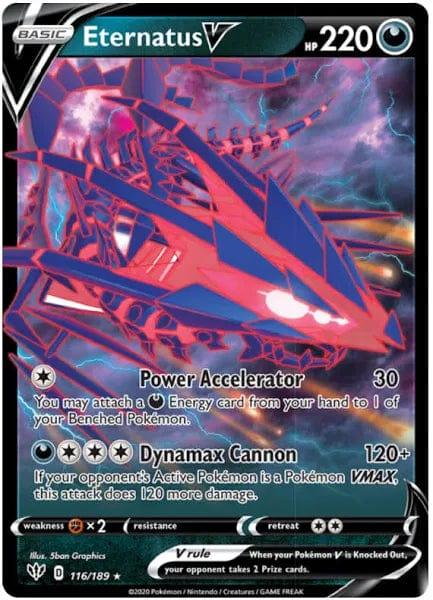 116/189 - Eternatus V - Darkness Ablaze - Pokemon TCG - JamiesTradingCards