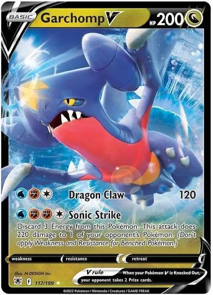 117/189 - Garchomp V - Astral Radiance - Pokemon TCG - JamiesTradingCards