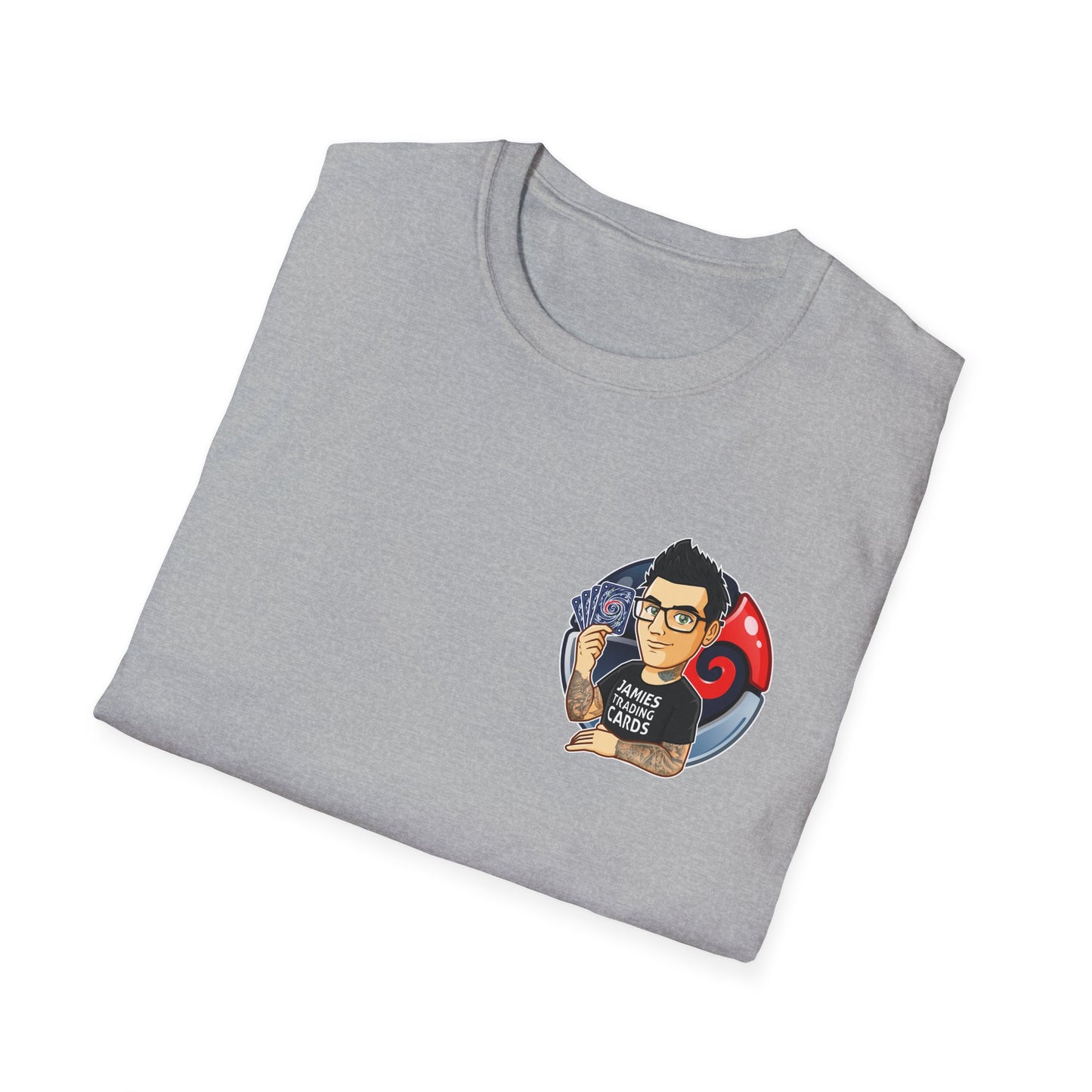 Jamie’s Trading Cards Official Pocket Logo Adults Unisex Tee - Jamie's Trading Cards