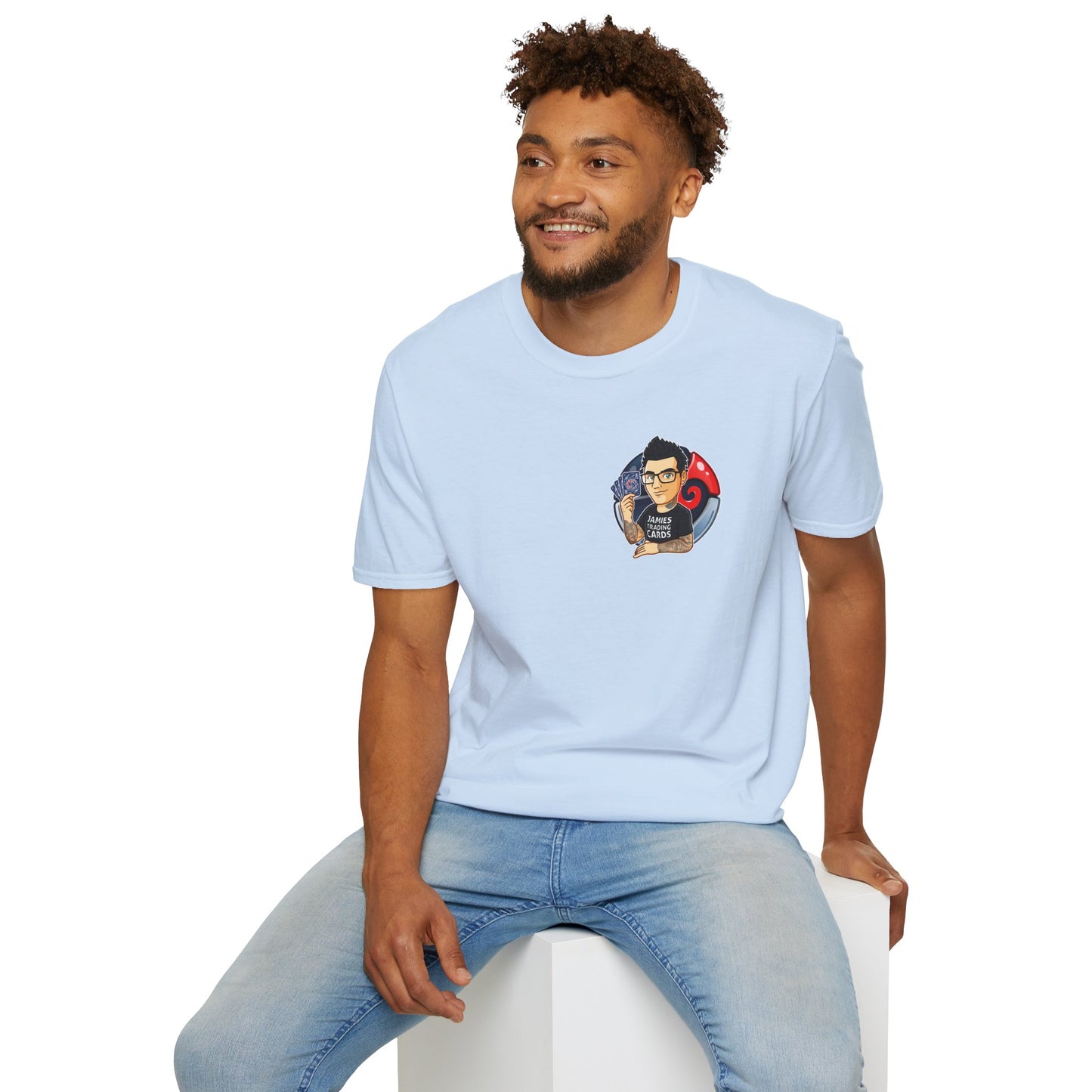 Jamie’s Trading Cards Official Pocket Logo Adults Unisex Tee - Jamie's Trading Cards