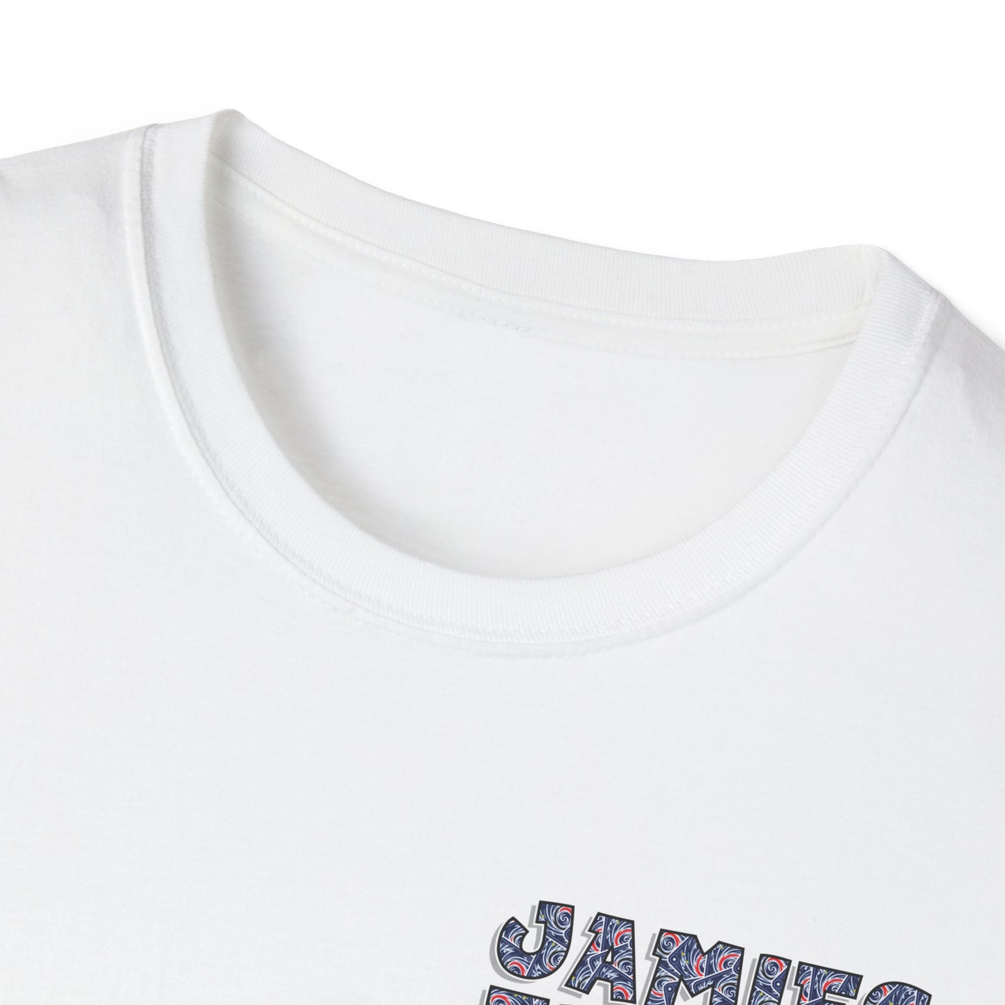 Jamie’s Trading Cards Official Text Pocket Logo Adults Unisex Tee - Jamie's Trading Cards