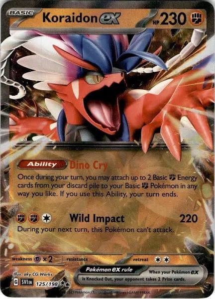 125/198 - Koraidon Ex - Scarlet & Violet - Pokemon TCG - JamiesTradingCards