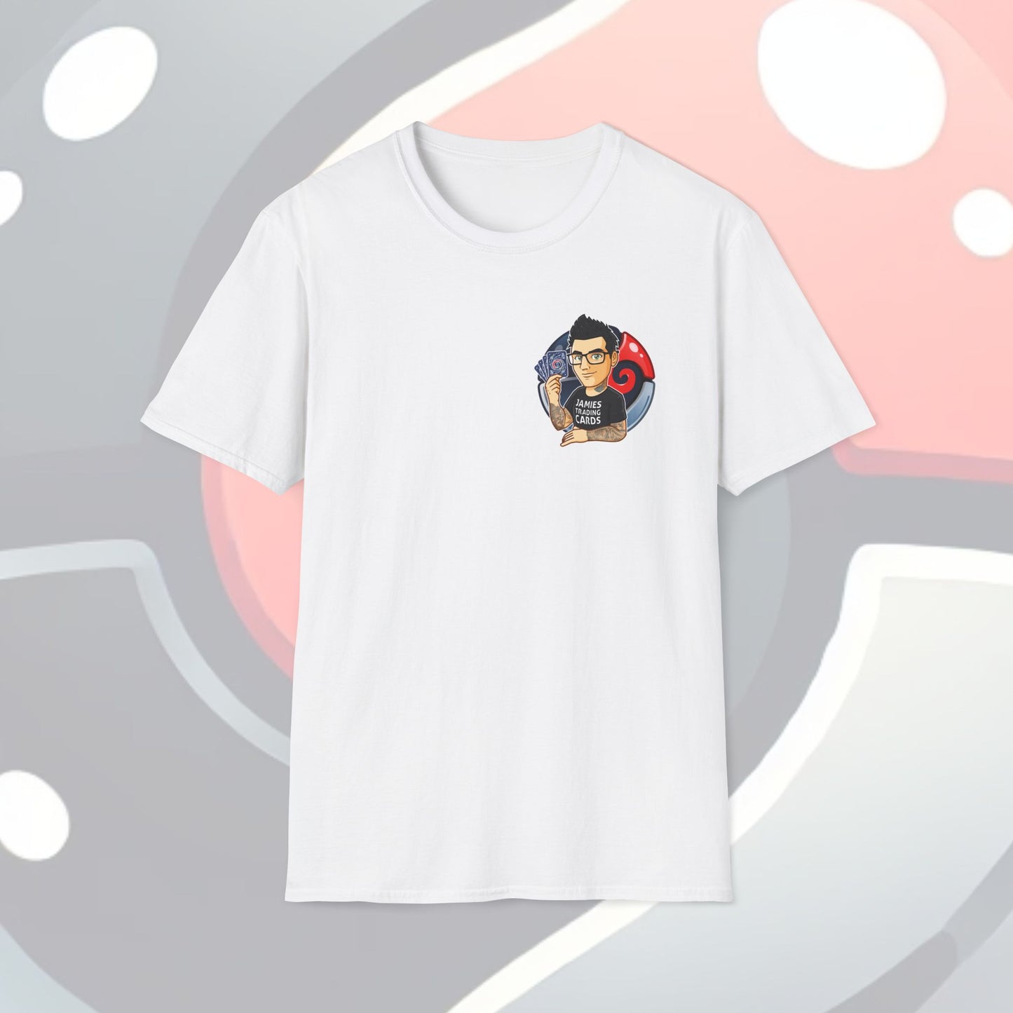 Jamie’s Trading Cards Official Pocket Logo Adults Unisex Tee - Jamie's Trading Cards