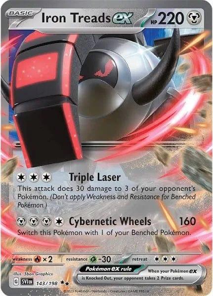 143/198 - Iron Treads Ex - Scarlet & Violet - Pokemon TCG - JamiesTradingCards