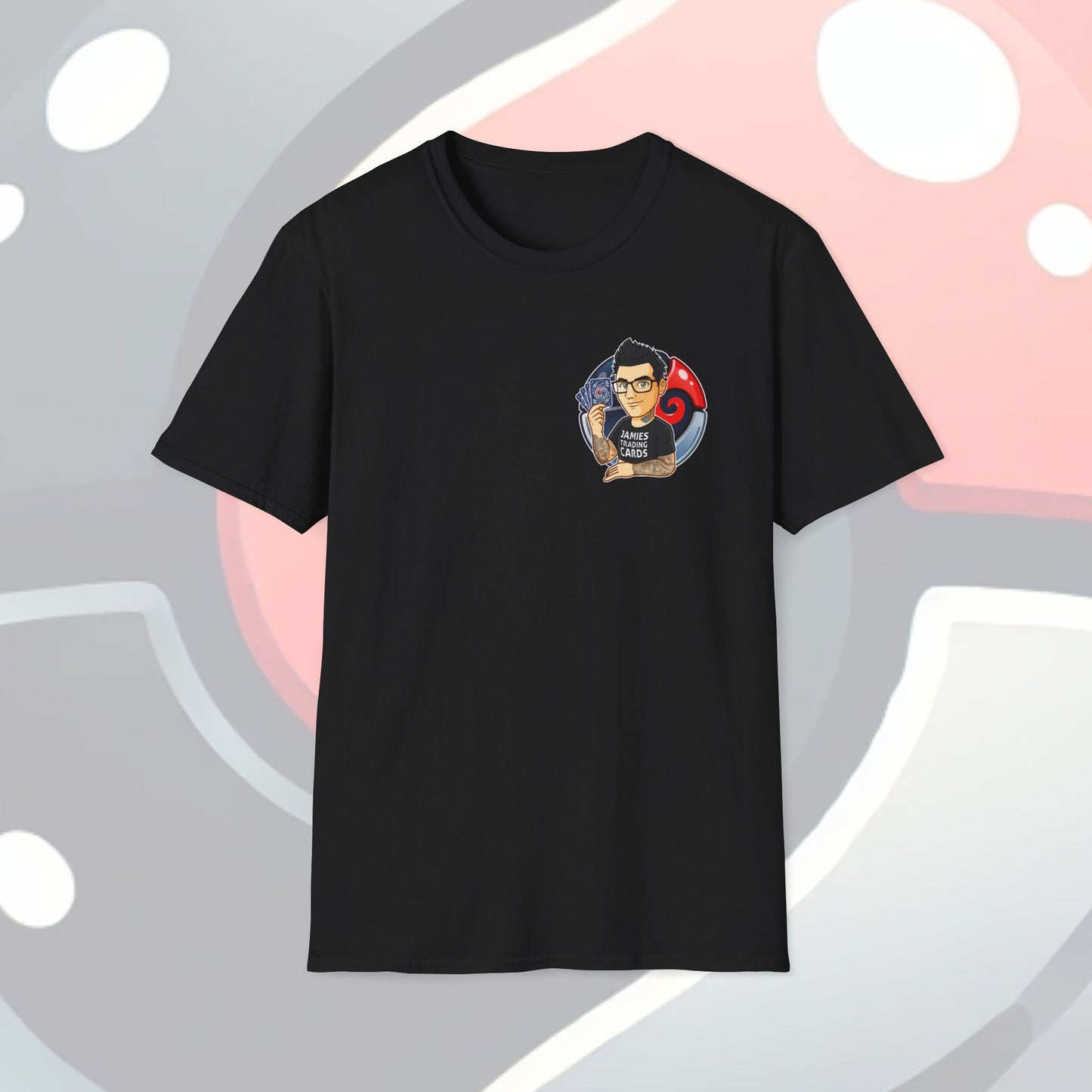 Jamie’s Trading Cards Official Pocket Logo Adults Unisex Tee - Jamie's Trading Cards