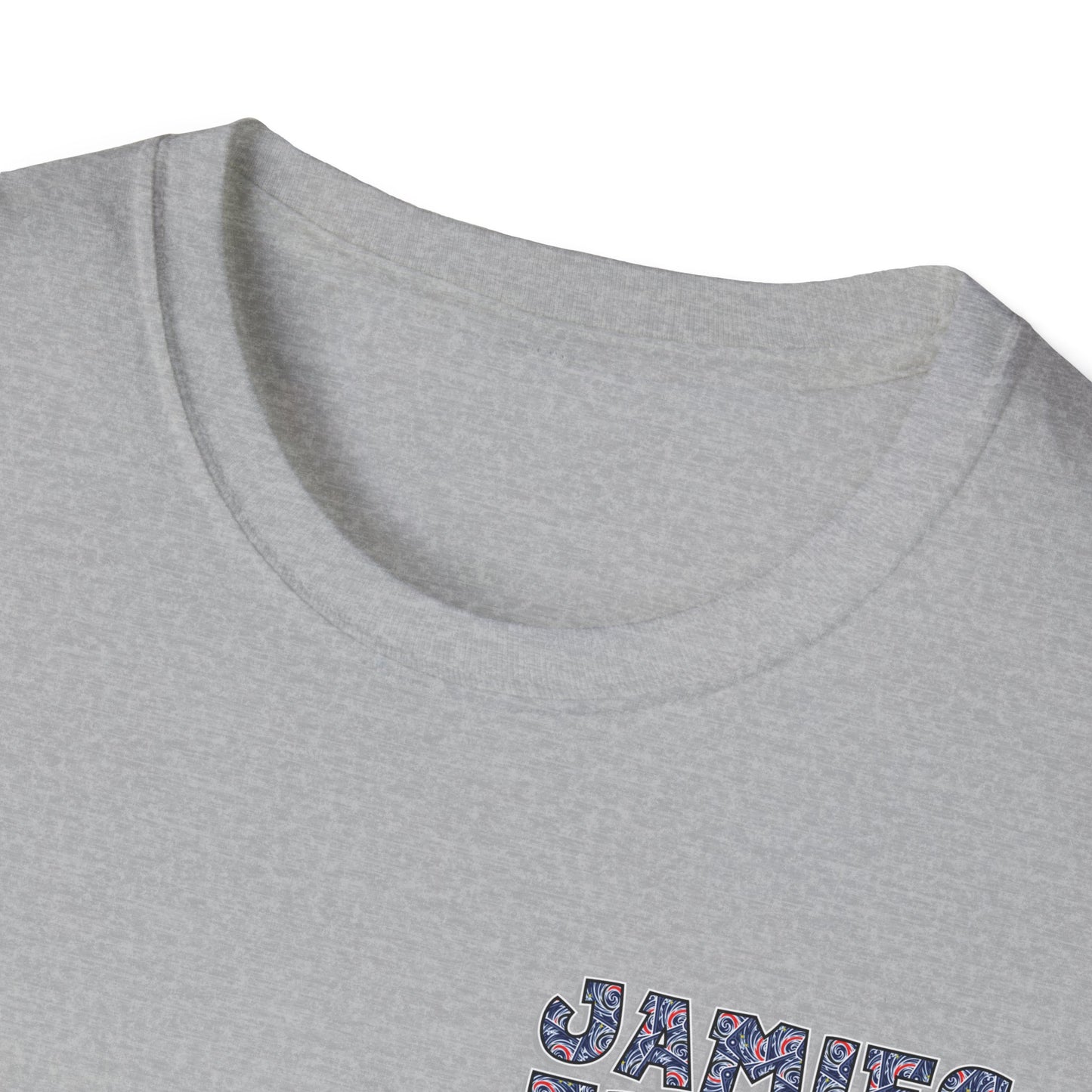 Jamie’s Trading Cards Official Text Pocket Logo Adults Unisex Tee - Jamie's Trading Cards
