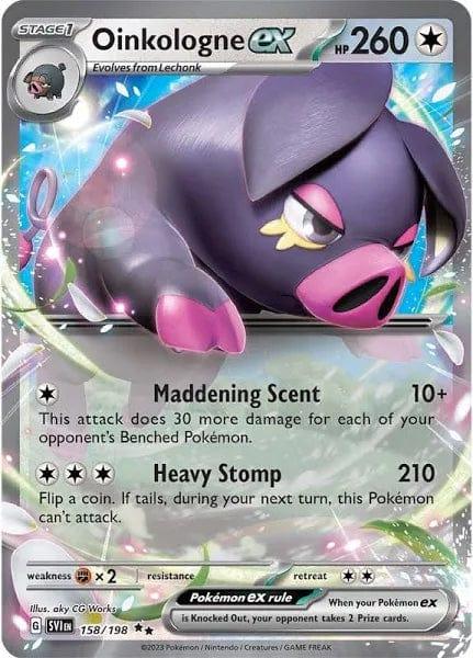 158/198 - Oinkologne Ex - Scarlet & Violet - Pokemon TCG - JamiesTradingCards