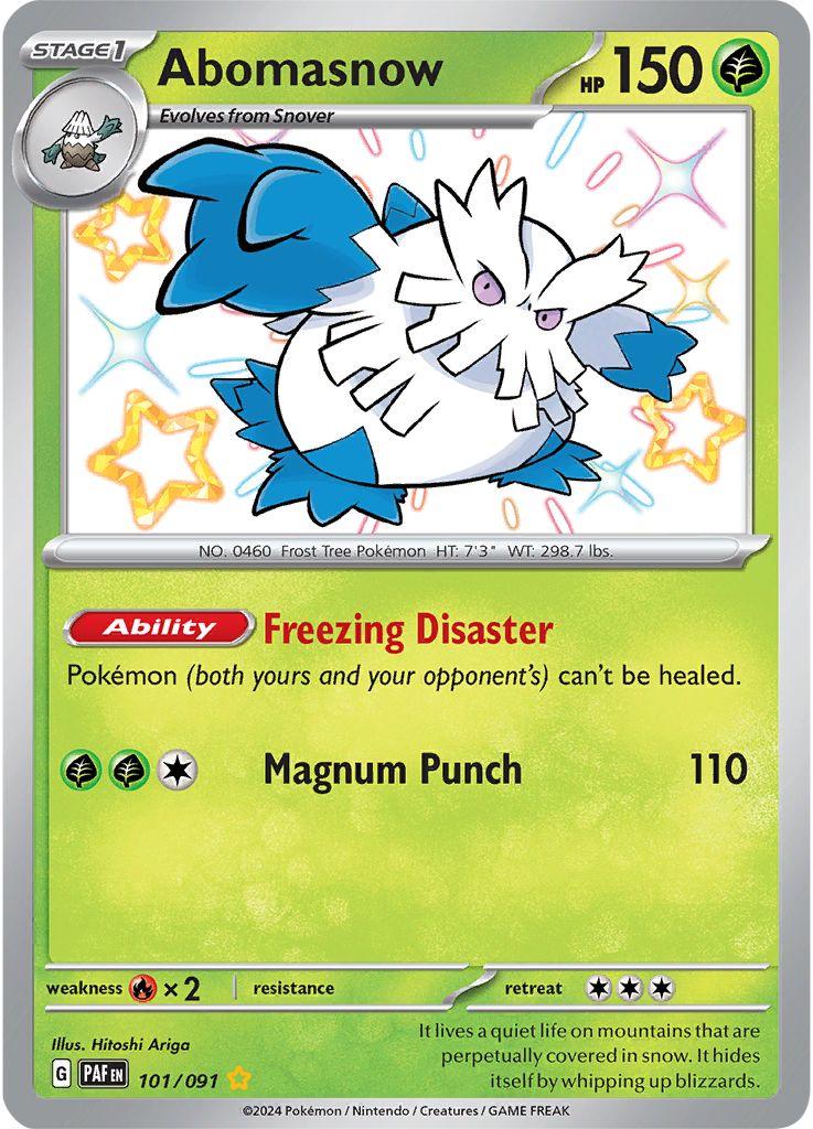 101/091 - Abomasnow Baby Shiny - Paldean Fates - Pokemon TCG