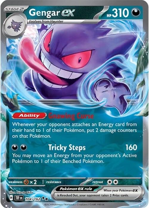 104/162 - Gengar EX - Temporal Forces - Pokemon TCG