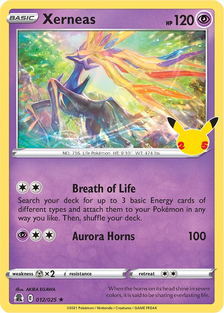 012/025 - Xerneas - Celebrations Pokemon TCG 25th Anniversary
