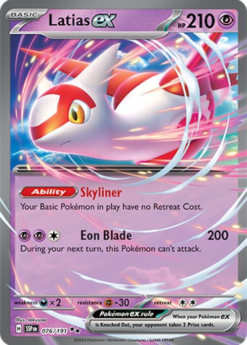 076/191 - Latias Ex - Surging Sparks - Pokemon TCG