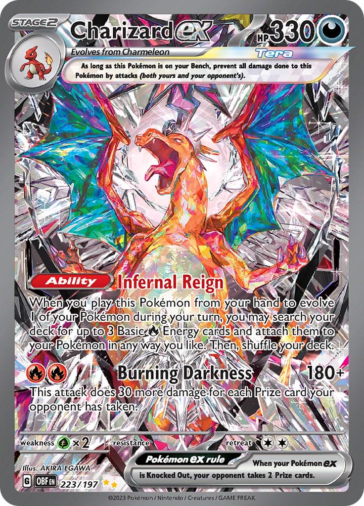223/197 - Charizard Ex - Obsidian Flames - Pokemon TCG