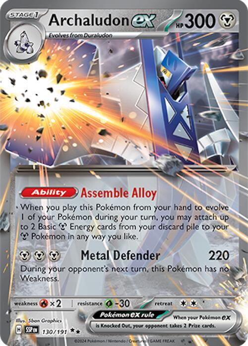 130/191 - Archaludon Ex - Surging Sparks - Pokemon TCG