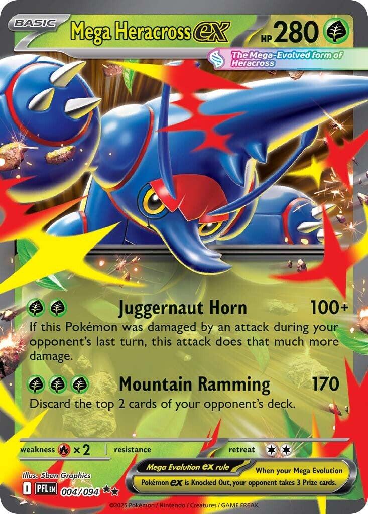 004/094 - Mega Heracross Ex - Phantasmal Flames - Pokemon TCG