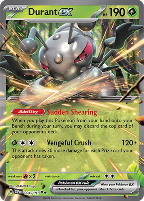 004/191 - Durant Ex - Surging Sparks - Pokemon TCG