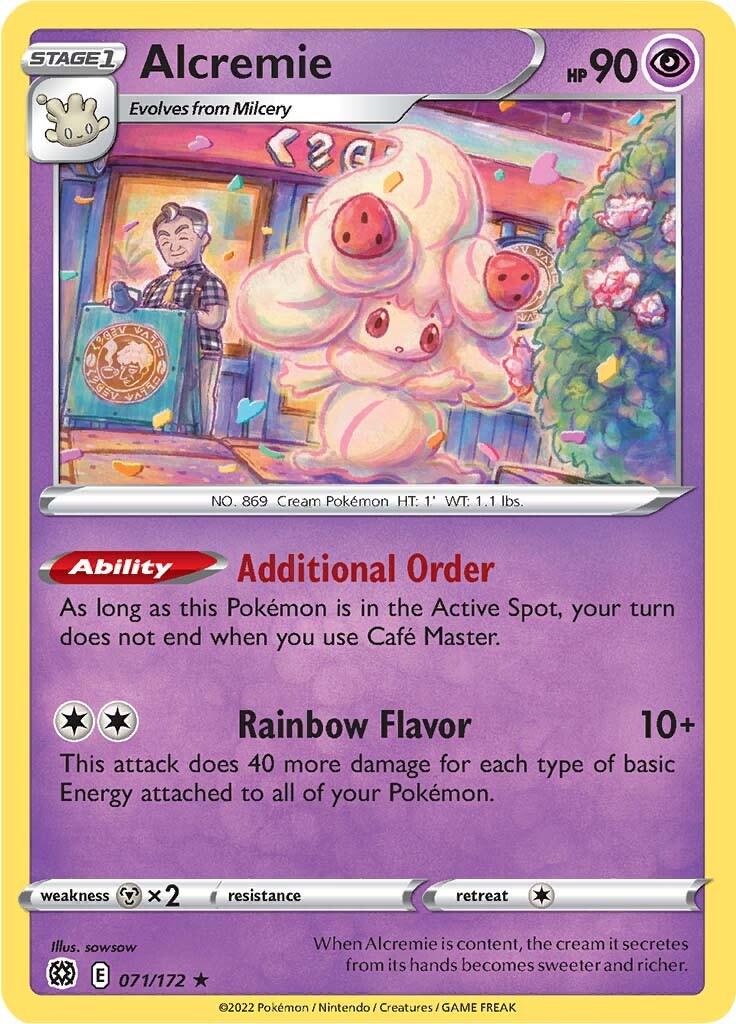 071/172 - Alcremie Reverse Holo - Brilliant Stars - Pokemon TCG