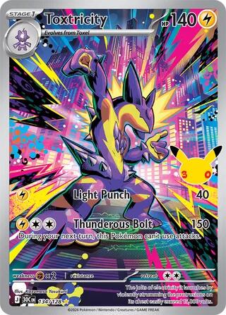 134/128 - Toxtricity - 30th Celebration - Pokemon TCG
