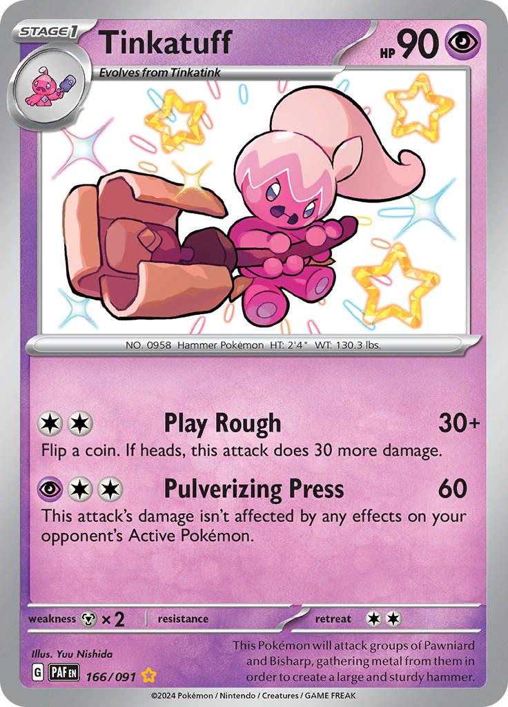 166/091 - Tinkatuff Baby Shiny - Paldean Fates - Pokemon TCG