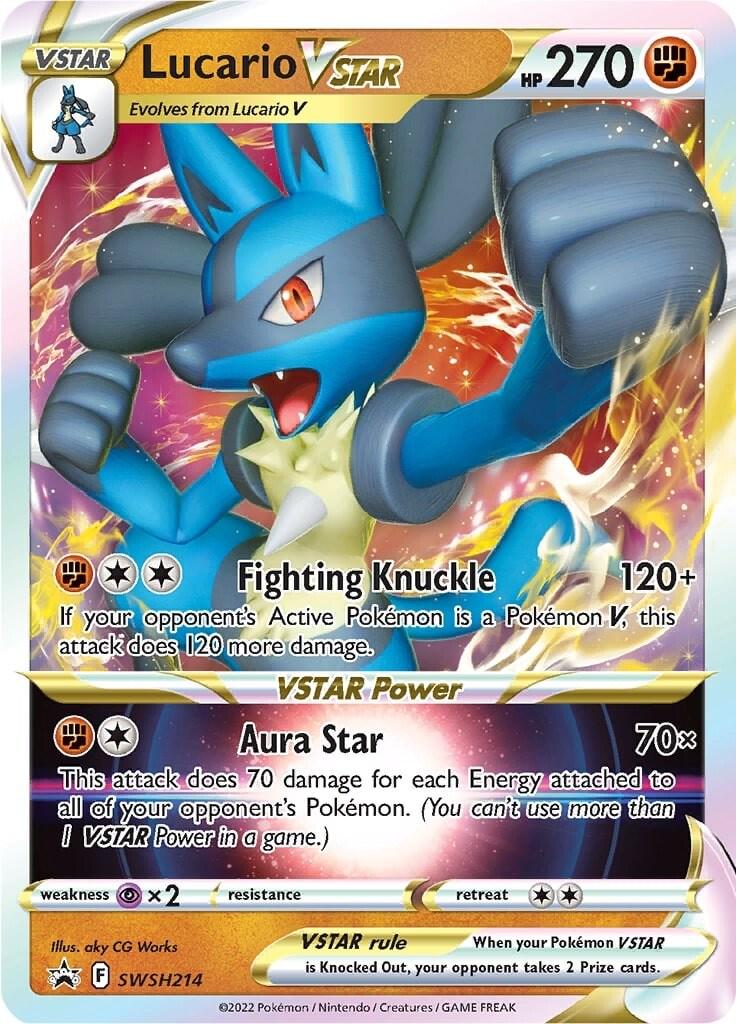 SWSH214 - Lucario Vstar - Pokemon TCG Black Star Promo