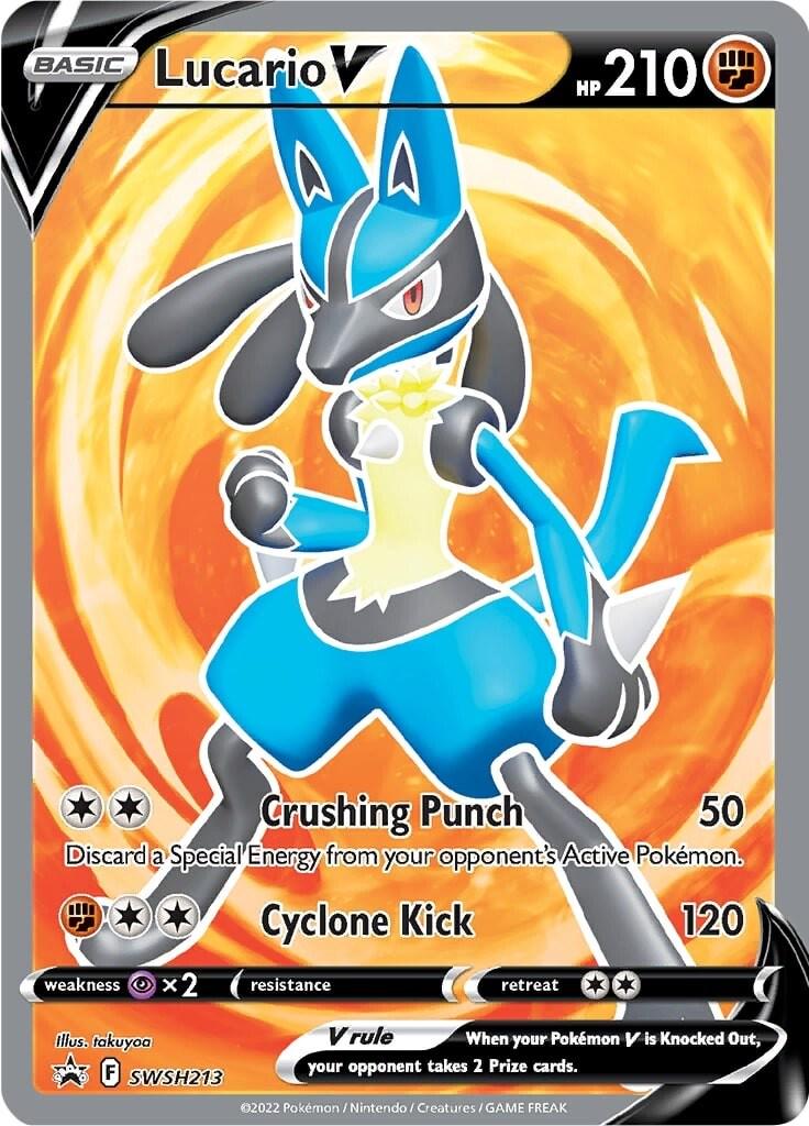 SWSH213 - Lucario V - Pokemon TCG Black Star Promo