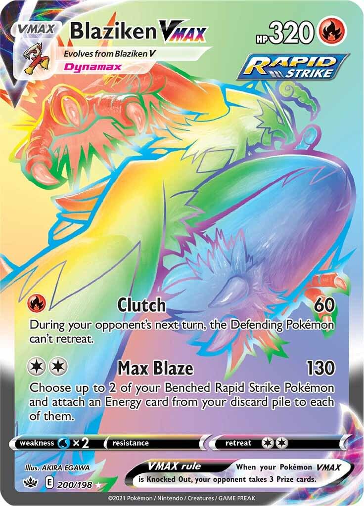 200/198 - Blaziken Vmax - Chilling Reign - Pokemon TCG
