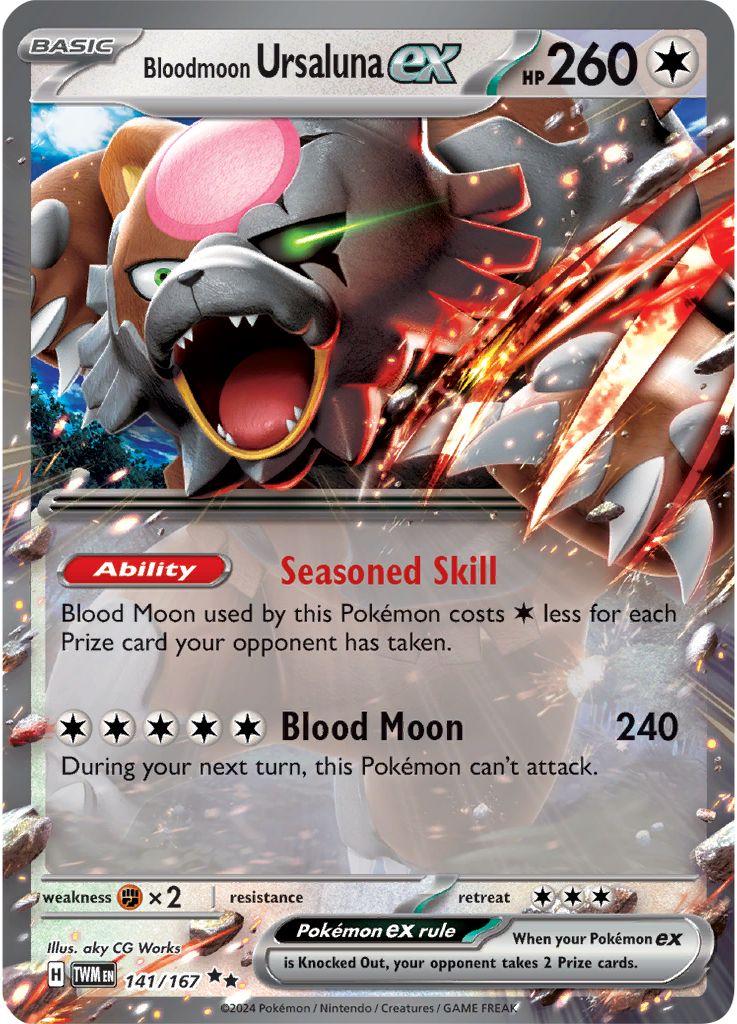 141/167 - Bloomoon Ursuluna EX - Twilight Masquerade - Pokemon TCG