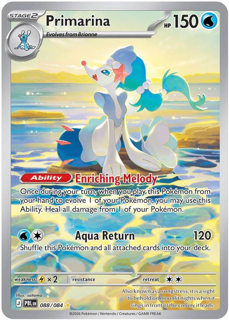 088/084 - Primarina - Pitch Black - Pokemon TCG