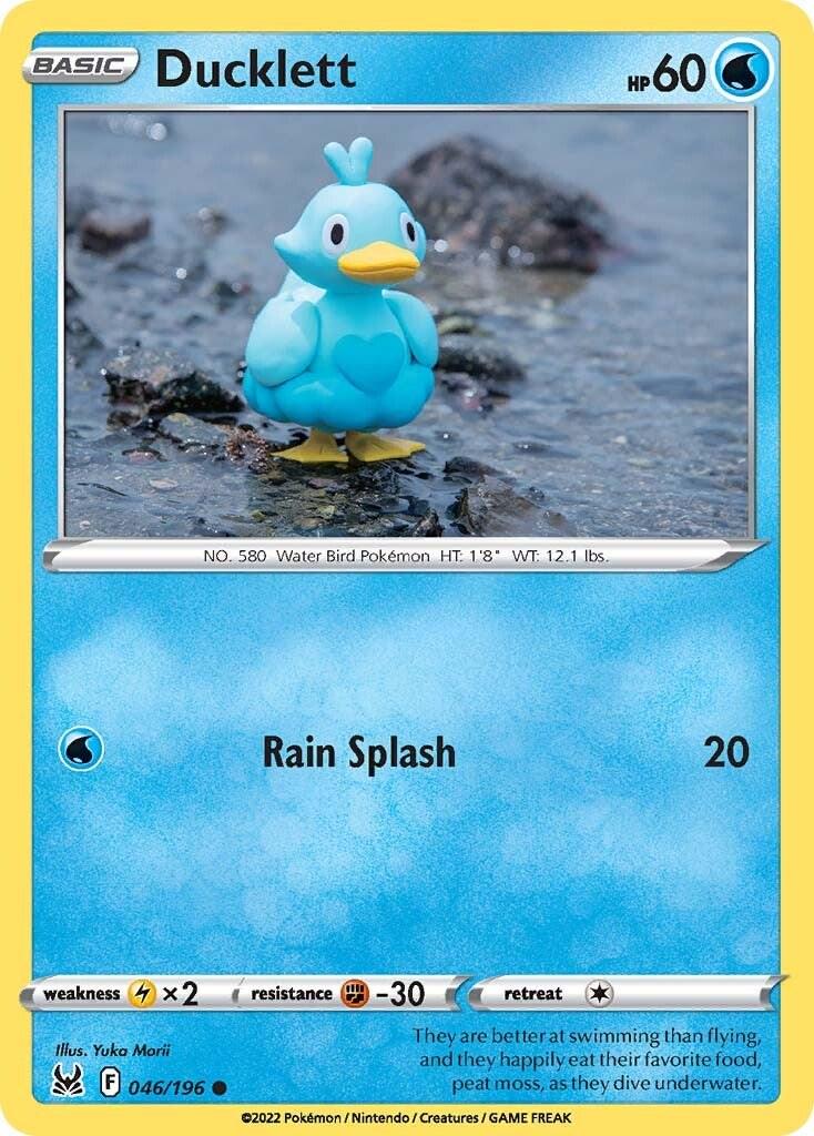 046/196 - Ducklett Reverse Holo - Lost Origin - Pokemon TCG