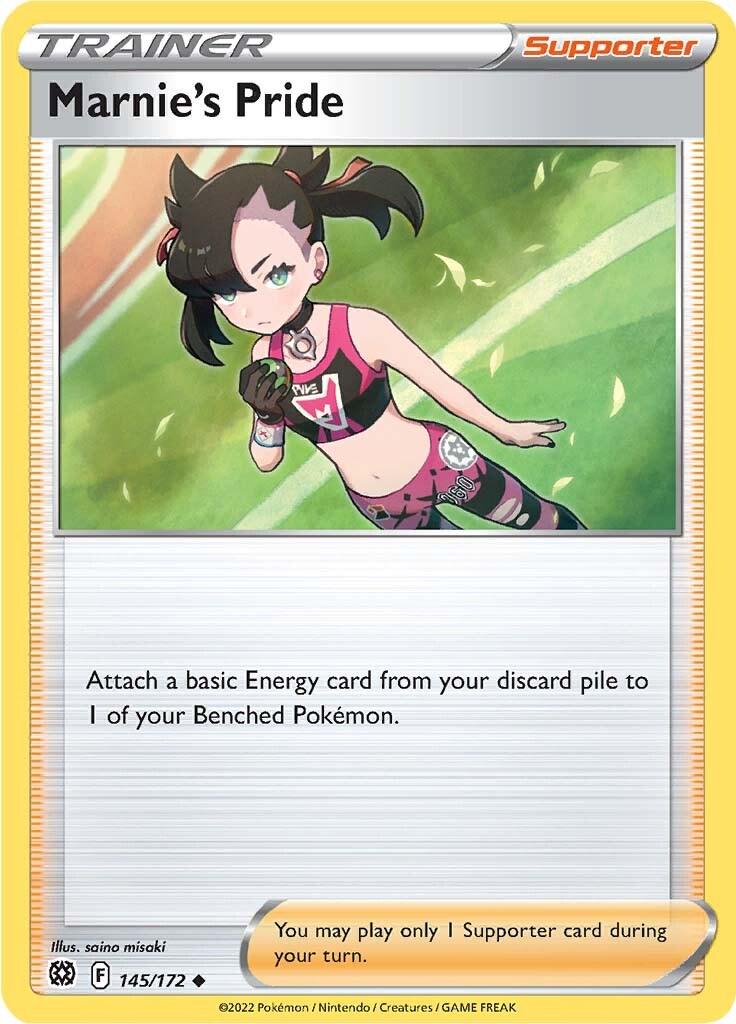 145/172 - Marnie's Pride Reverse Holo - Brilliant Stars - Pokemon TCG