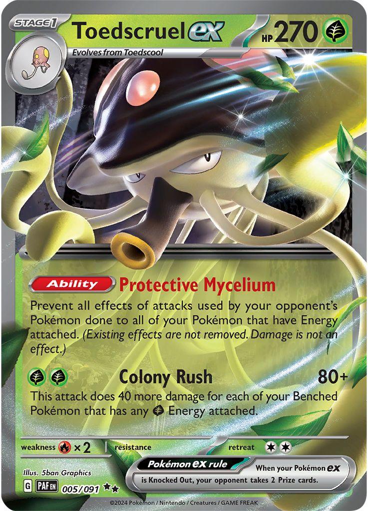 005/091 - Toedscruel EX - Paldean Fates - Pokemon TCG
