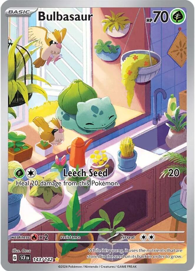 143/142 - Bulbasaur - Stellar Crown - Pokemon TCG