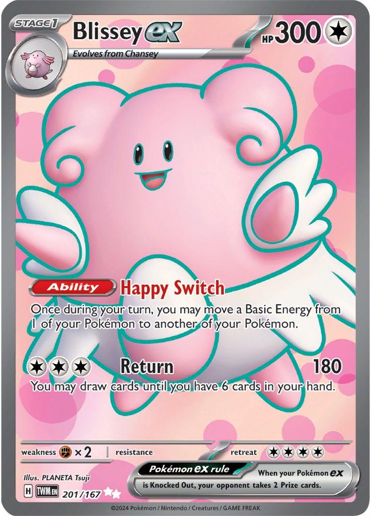 201/167 - Blissey EX - Twilight Masquerade - Pokemon TCG