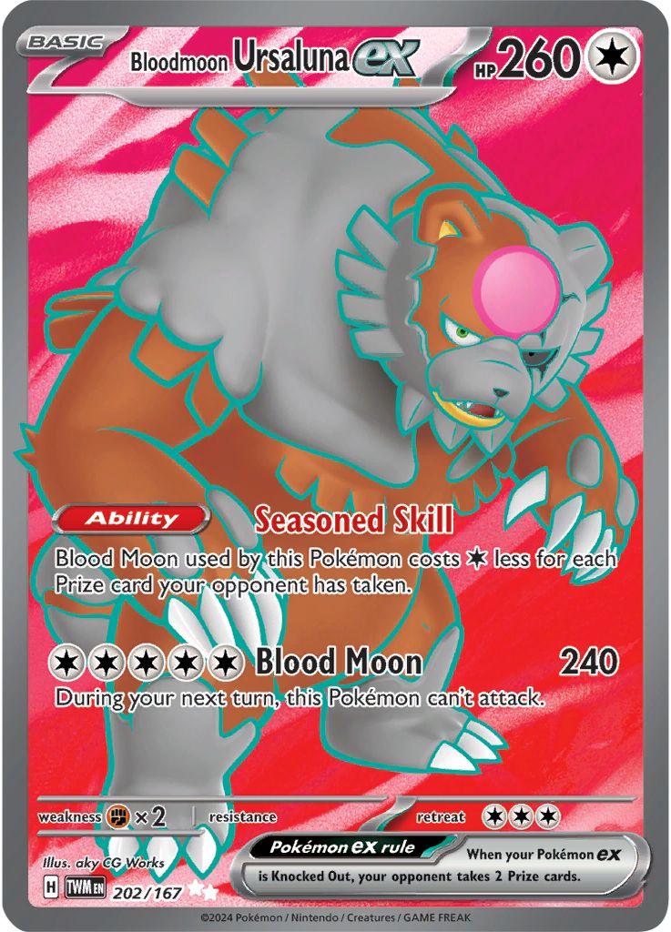 202/167 - Bloodmoon Ursaluna Ex - Twilight Masquerade - Pokemon TCG