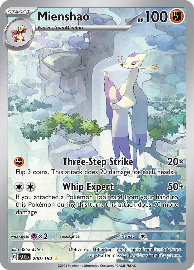 200/182 - Mienshao Illustration Rare - Paradox Rift - Pokemon TCG