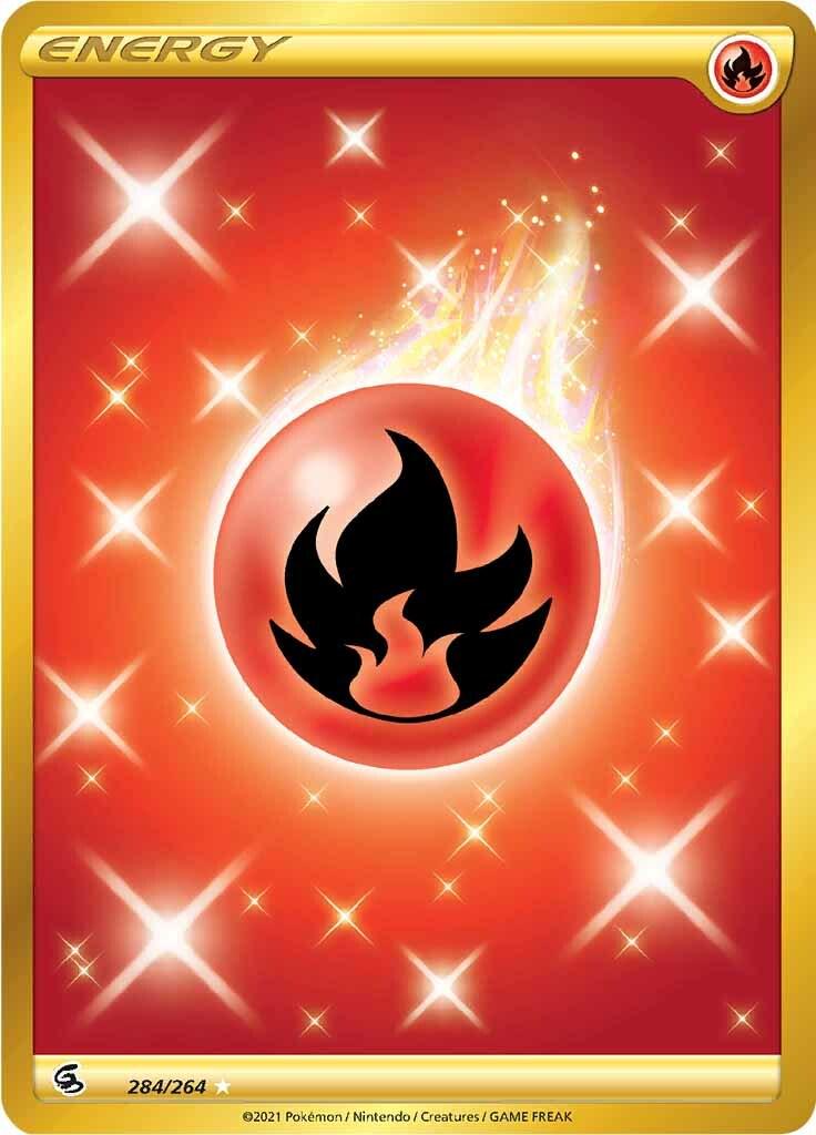 284/264 - Basic Fire Energy Gold - Fusion Strike - Pokemon TCG