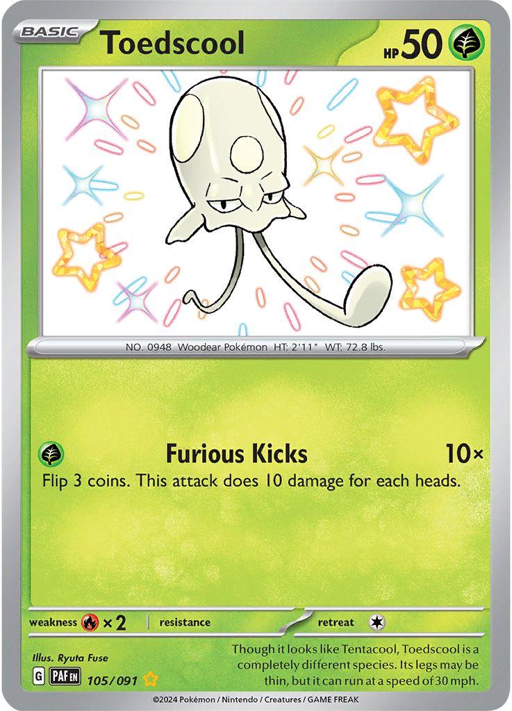 105/091 - Toedscool Baby Shiny - Paldean Fates - Pokemon TCG