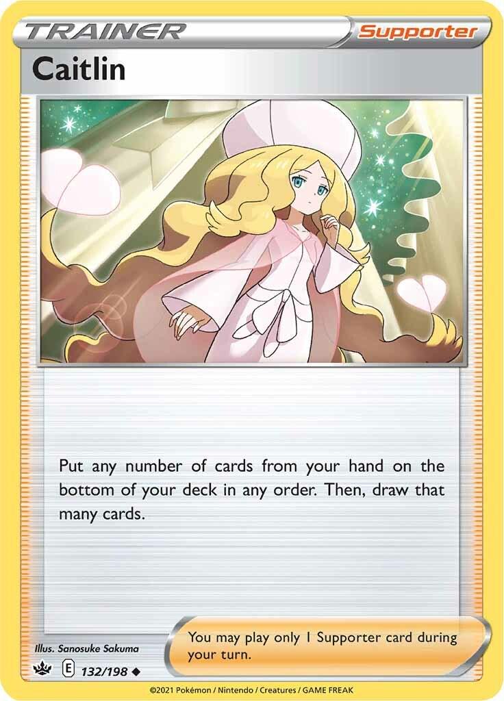 132/198 - Caitlin Reverse Holo - Chilling Reign - Pokemon TCG